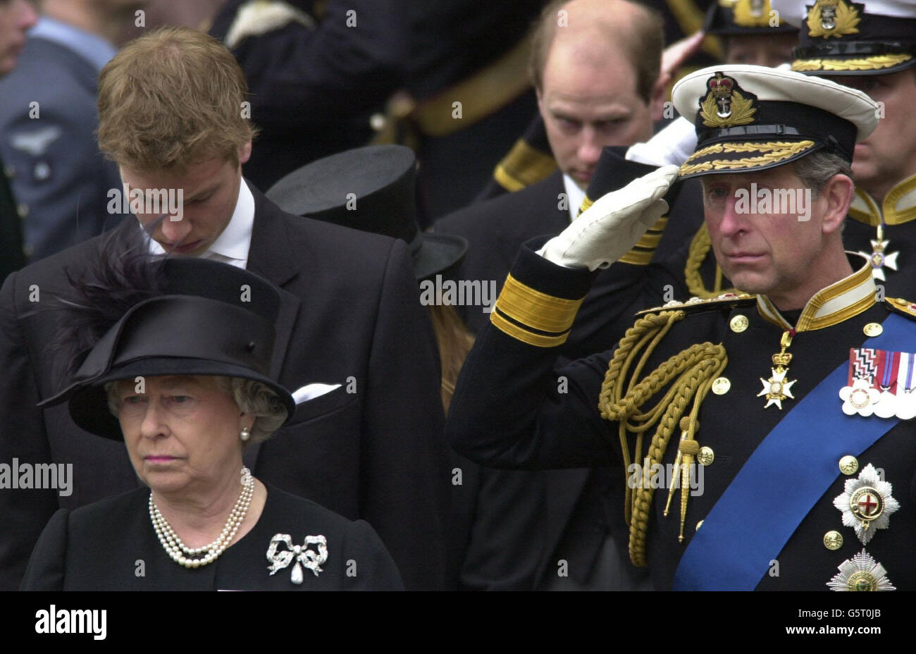 Queen Mother funeral Stock Photo - Alamy
