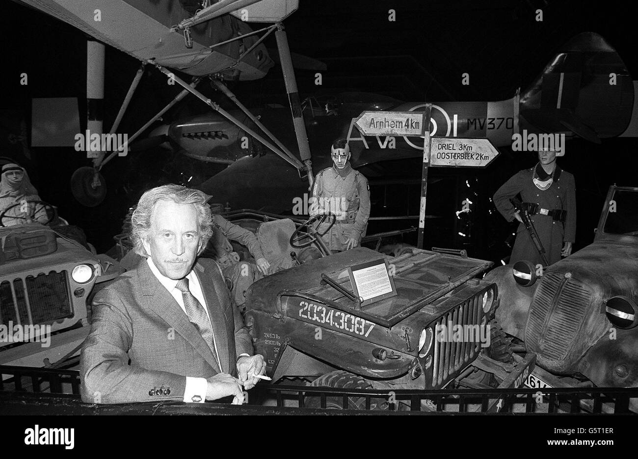 Paul Raymond seen in the London War Museum before an auction of contents forced by Westminster City Council successfully claiming that turning a theatre into a museum constituted a change of use. Stock Photo