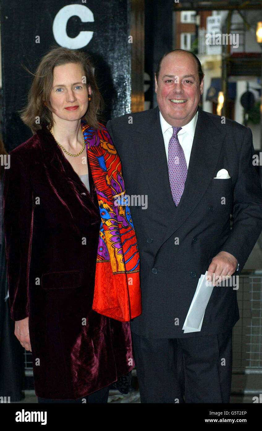 Nicholas Soames MP (Grandson of Sir Winston Churchill) arriving at the premiere of the BBC TV drama 'The Gathering Storm' at the Curzon Mayfair cinema, London. The drama based on the life of Winston Churchill will be shown on the BBC in June 2002. Stock Photo