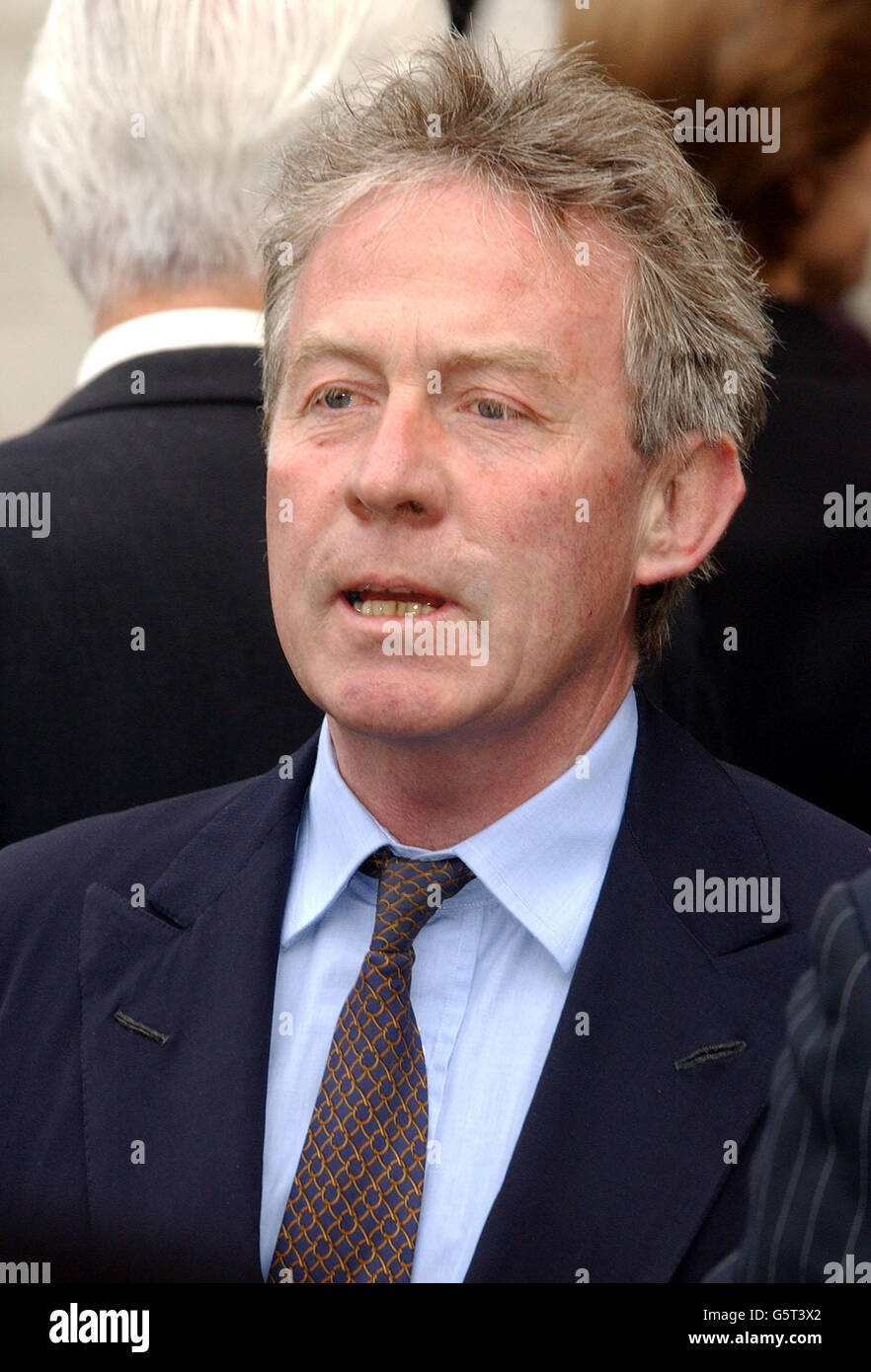 Roddy Llewellyn, former boyfriend of Princess Margaret arrives for her memorial service at Westminster Abbey, London. Princess Margaret, the younger sister of Britain's Queen Elizabeth II, died on February 9, aged 71. Stock Photo
