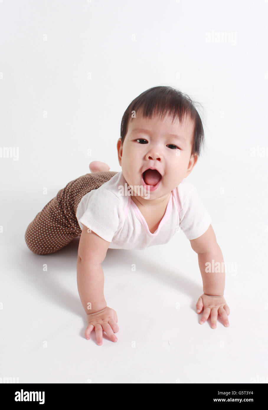 Portrait of little cute baby Stock Photo