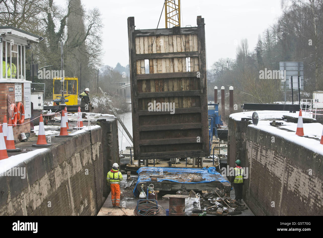 Holt Lock gate replacement Stock Photo Alamy