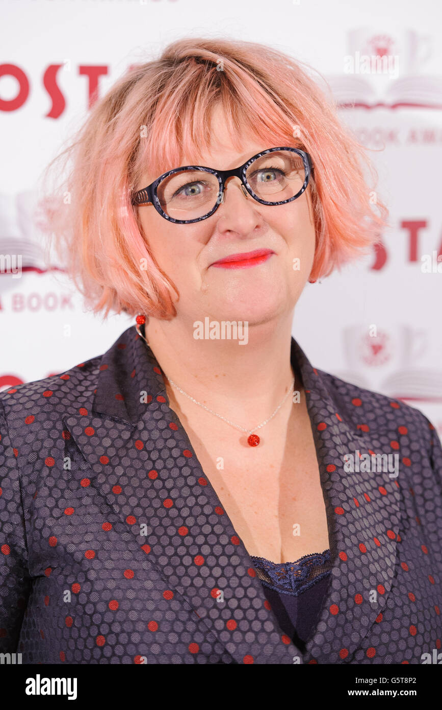 Author Sally Gardner, winner of the Costa Children's Book Award for 'Maggot Moon', attends the Costa Book Awards 2013, at Quaglino's, in central London. Stock Photo