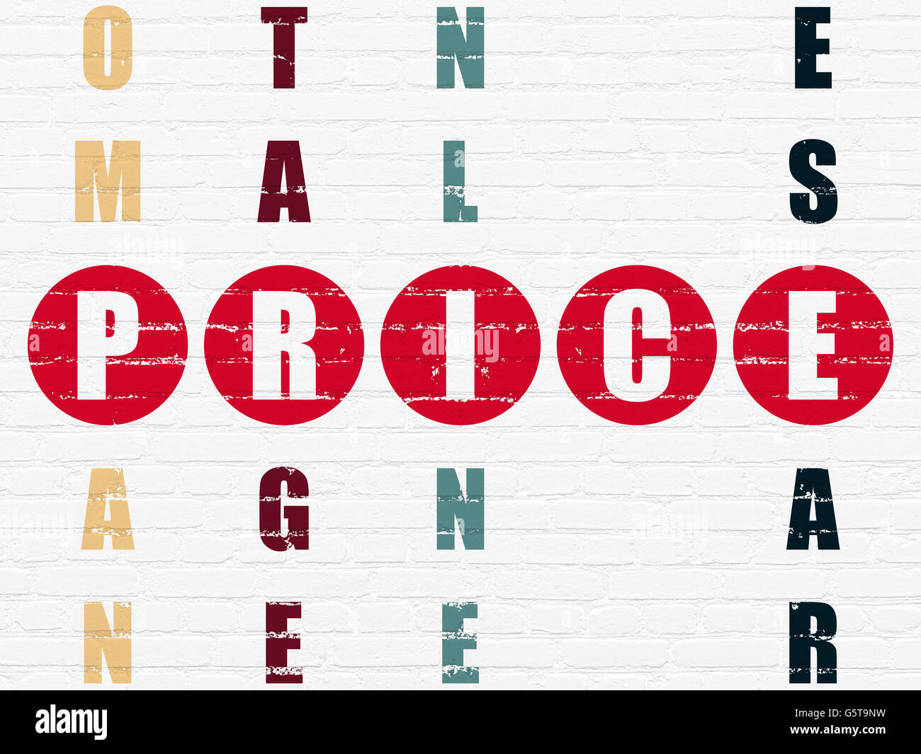 Marketing concept Price in Crossword Puzzle Stock Photo Alamy