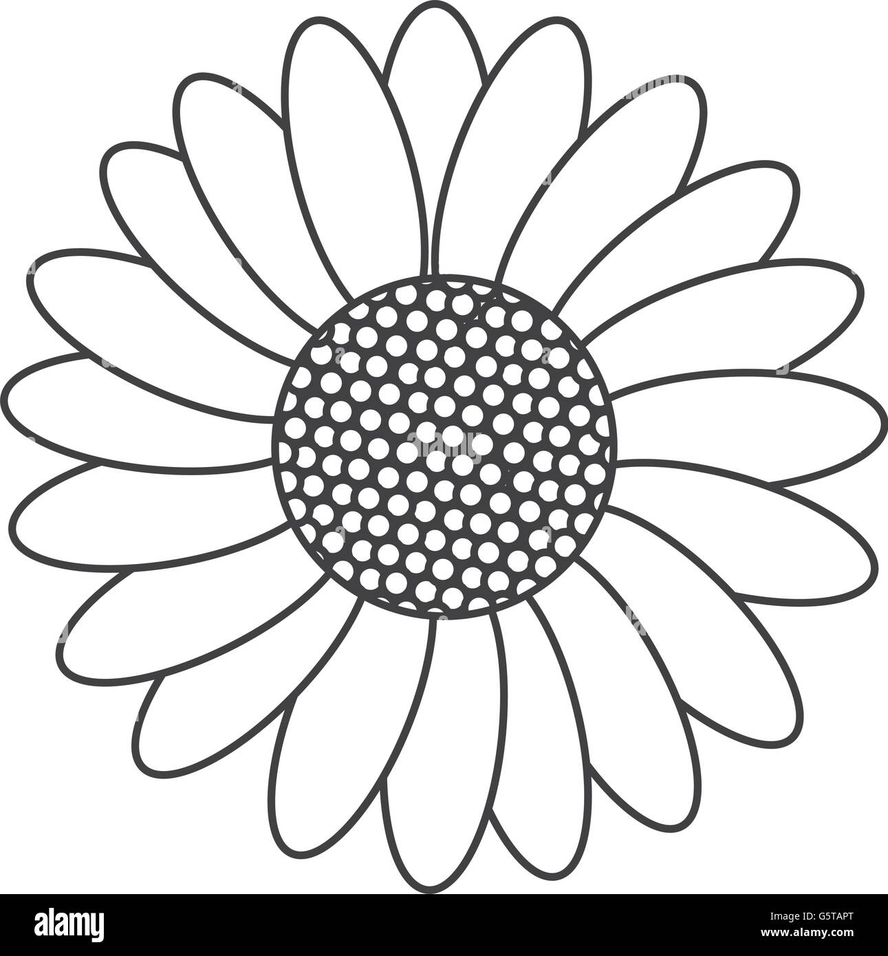 black line flower icon Stock Vector Image & Art - Alamy