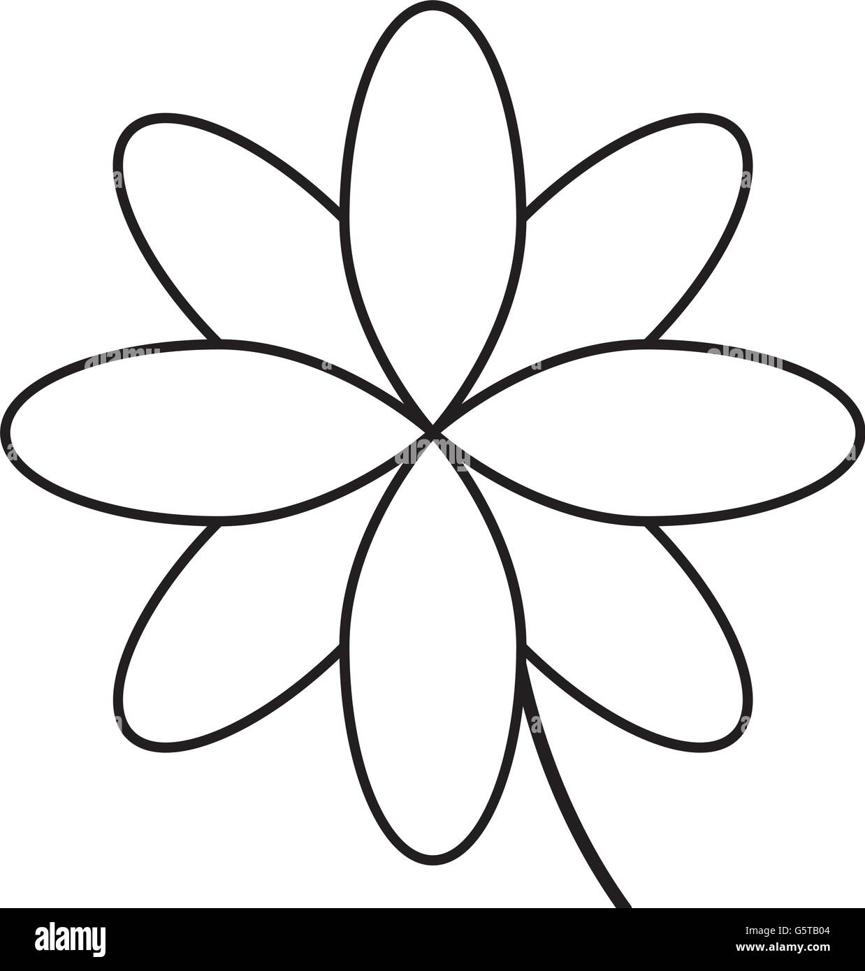 black line flower icon Stock Vector Image & Art - Alamy