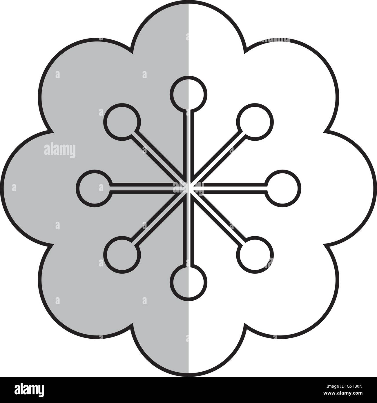 black line flower icon Stock Vector Image & Art - Alamy