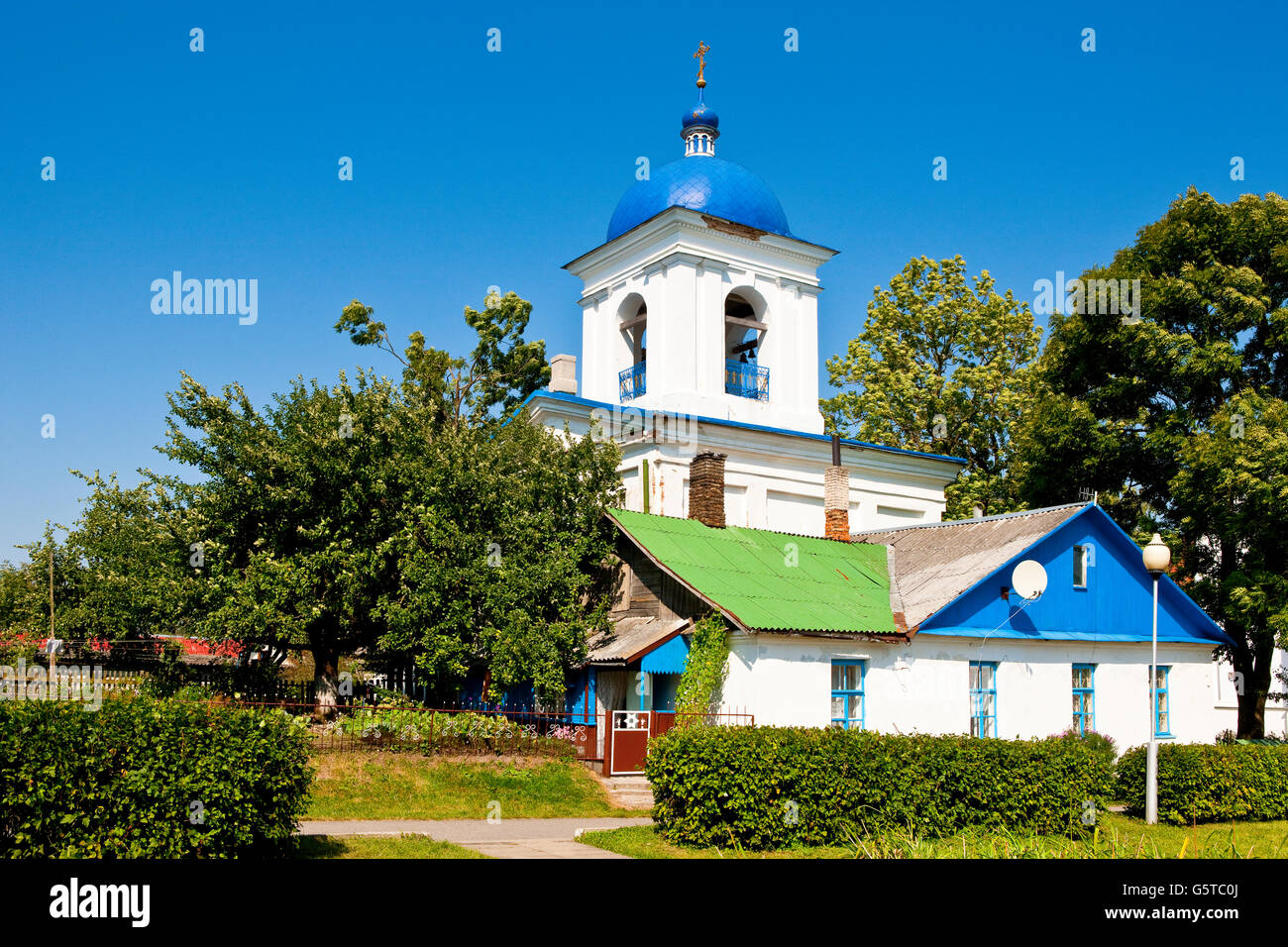Zhyrovichy Monastery, Belarus Stock Photo