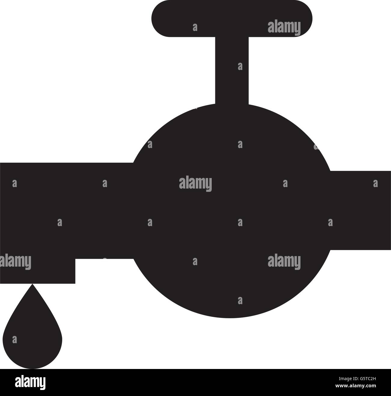 silhouette faucet icon Stock Vector Image & Art - Alamy