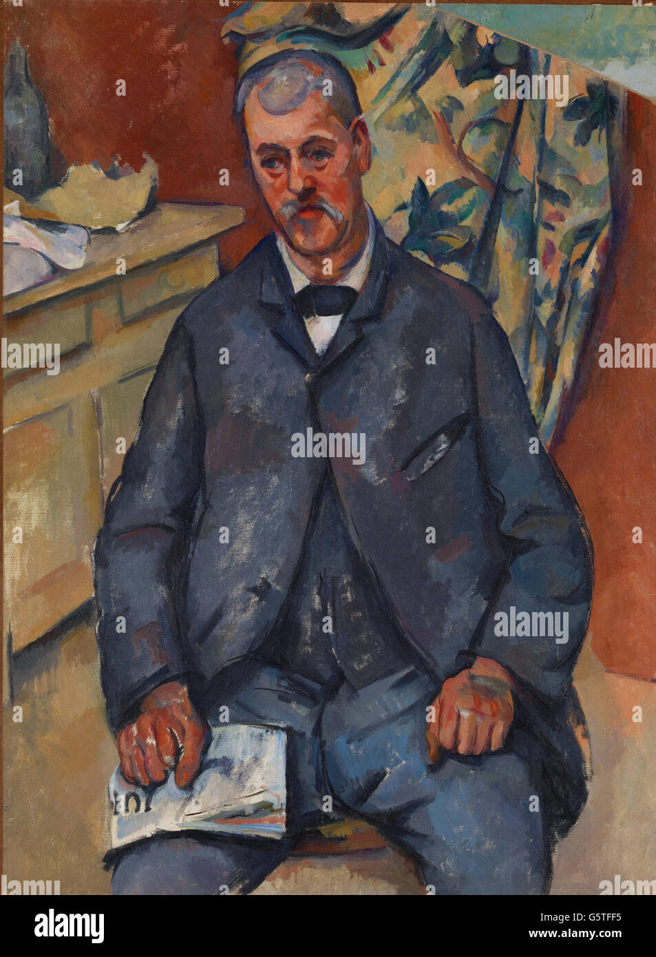 Paul Cézanne - Seated Man Stock Photo