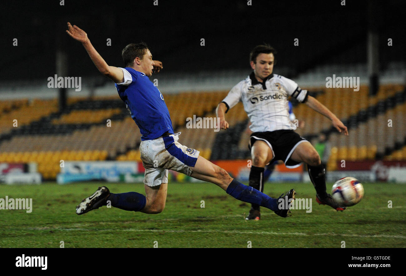 Soccer FA Youth Cup Port Vale v Everton Vale Park Stock Photo Alamy