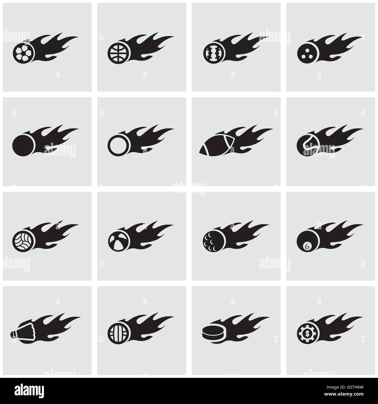 Vector black file sport balls icon set Stock Vector Image & Art - Alamy