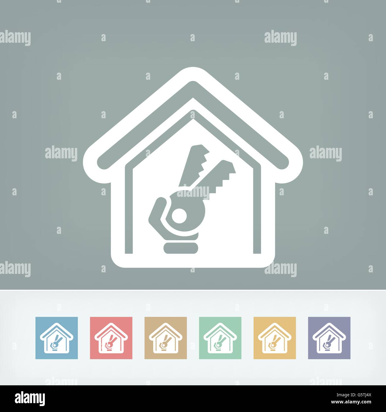 House key icon Stock Vector Image & Art - Alamy