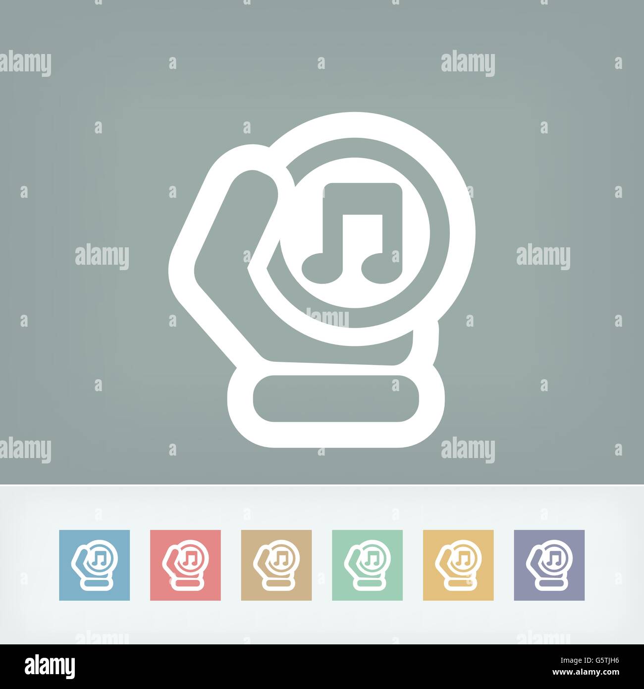 Musical note icon Stock Vector Image & Art - Alamy