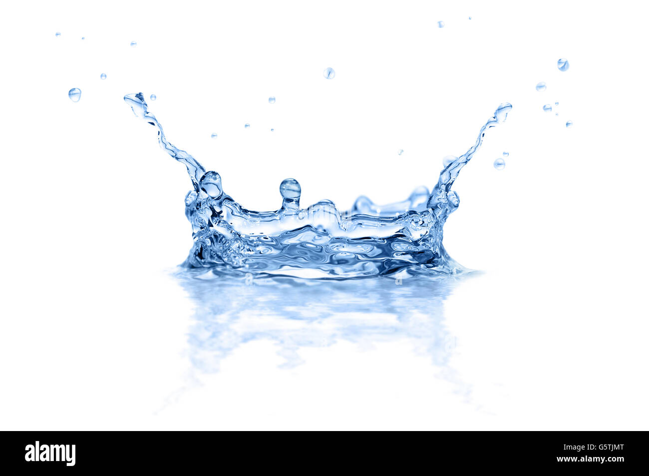 splash water isolated on a white background Stock Photo
