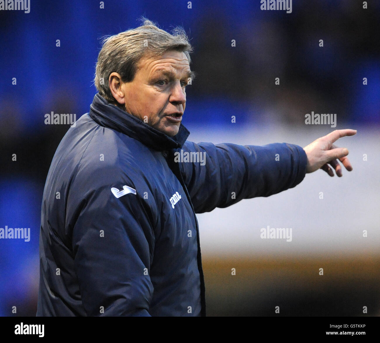 Shrewsbury Town's Manager Graham Turner during the npower Football League One match at Greenhous Meadow, Shrewsbury. Stock Photo