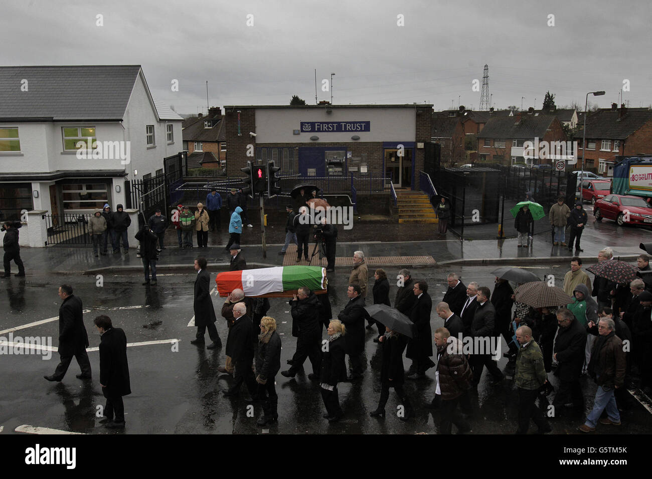 Dolours Price funeral Stock Photo Alamy
