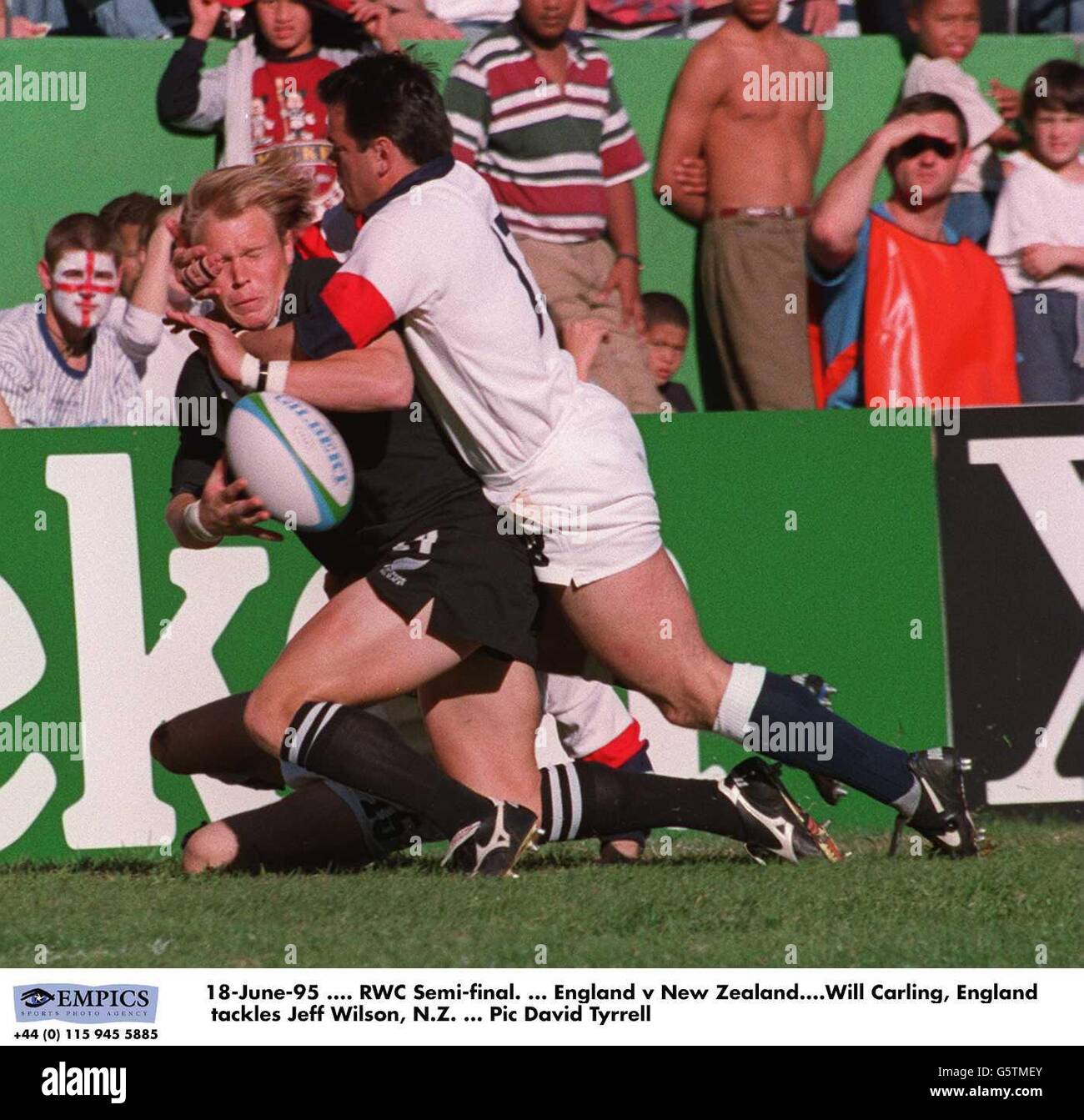 Rugby tackles world cup 1995 High Resolution Stock Photography and