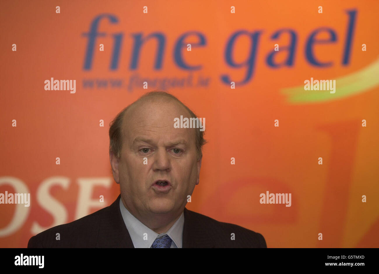Fine Gael leader, Michael Noonan launches his election campaign at a
