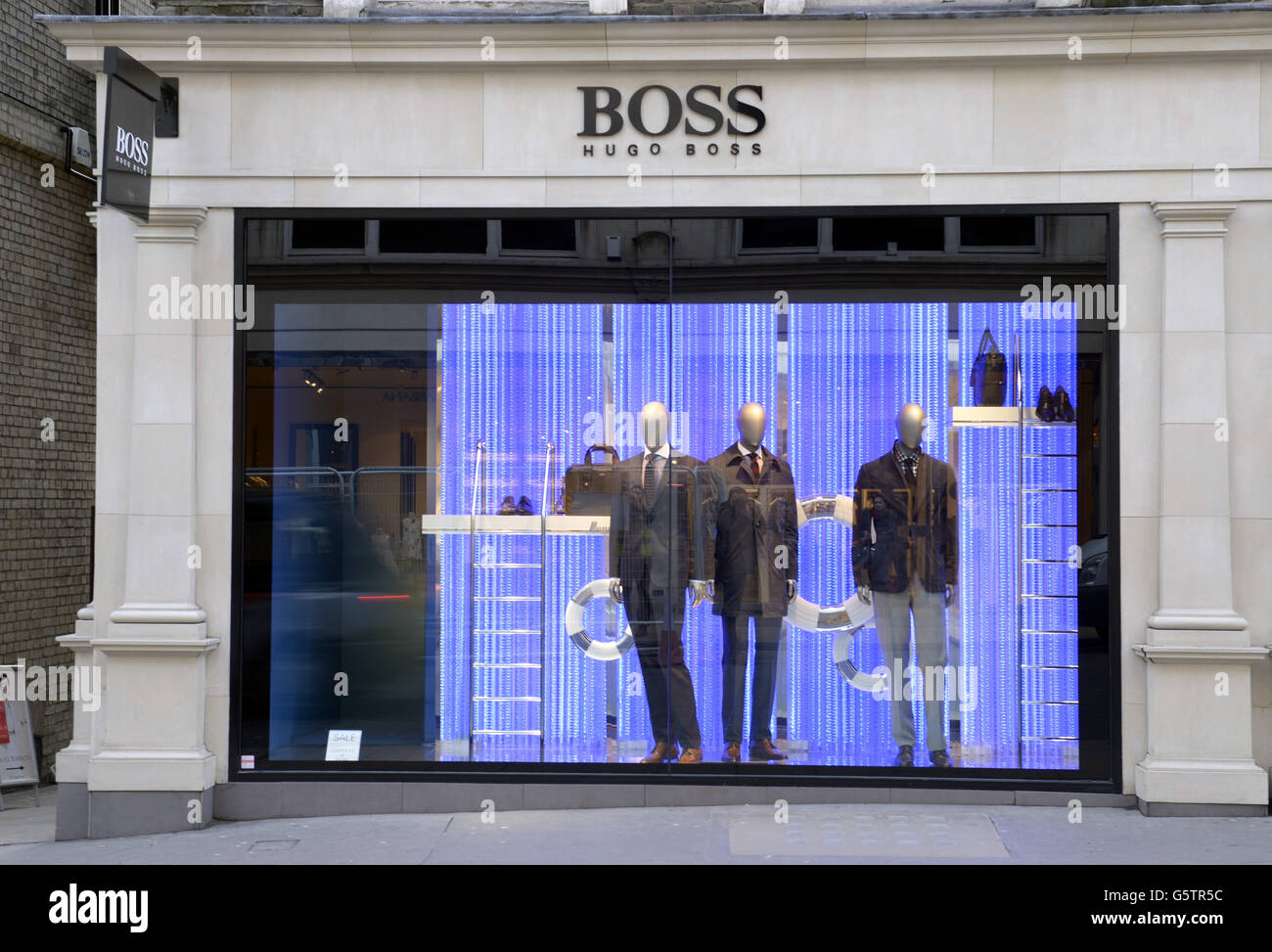 Stock image of the Hugo Boss shop in 