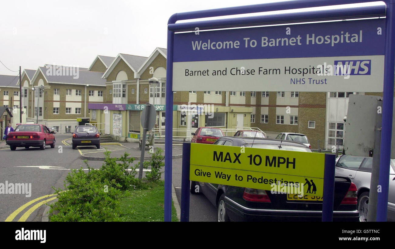 General Hospital / Potters Bar Train Crash Stock Photo