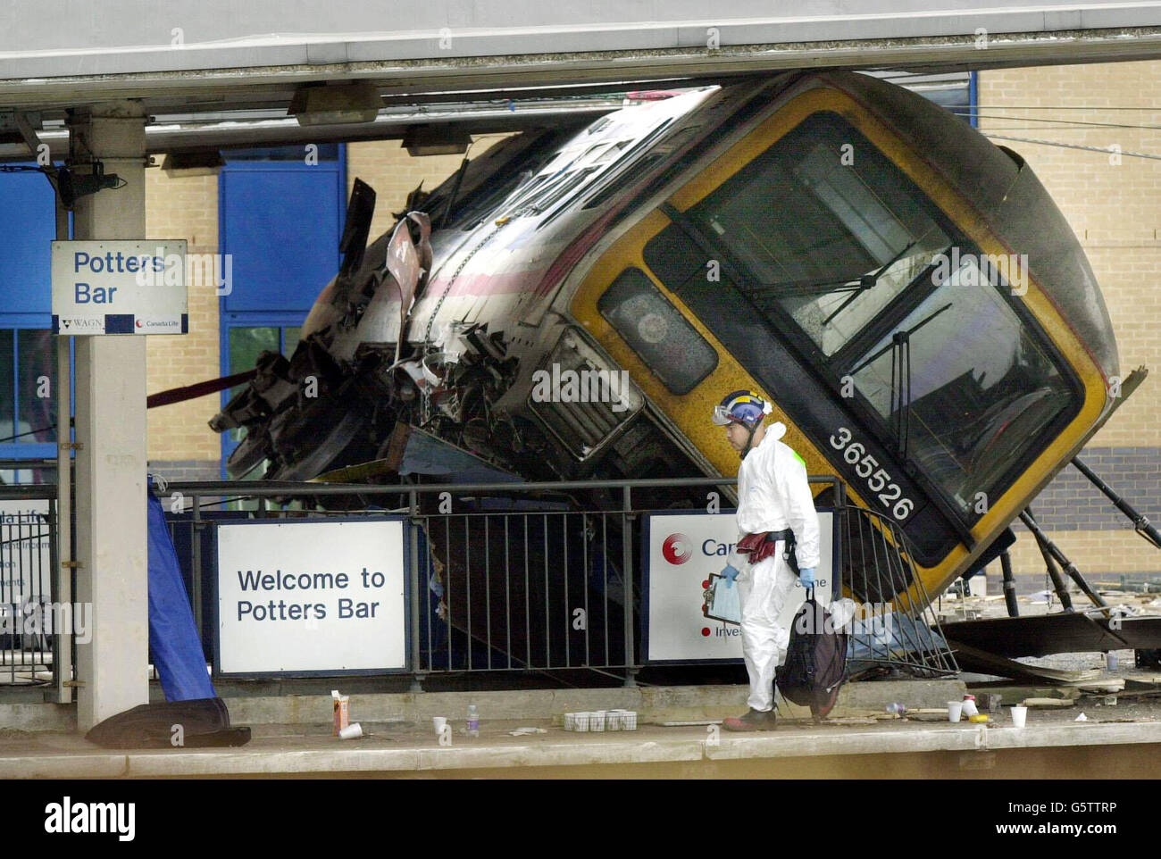 The scene at potters bar station hires stock photography and images