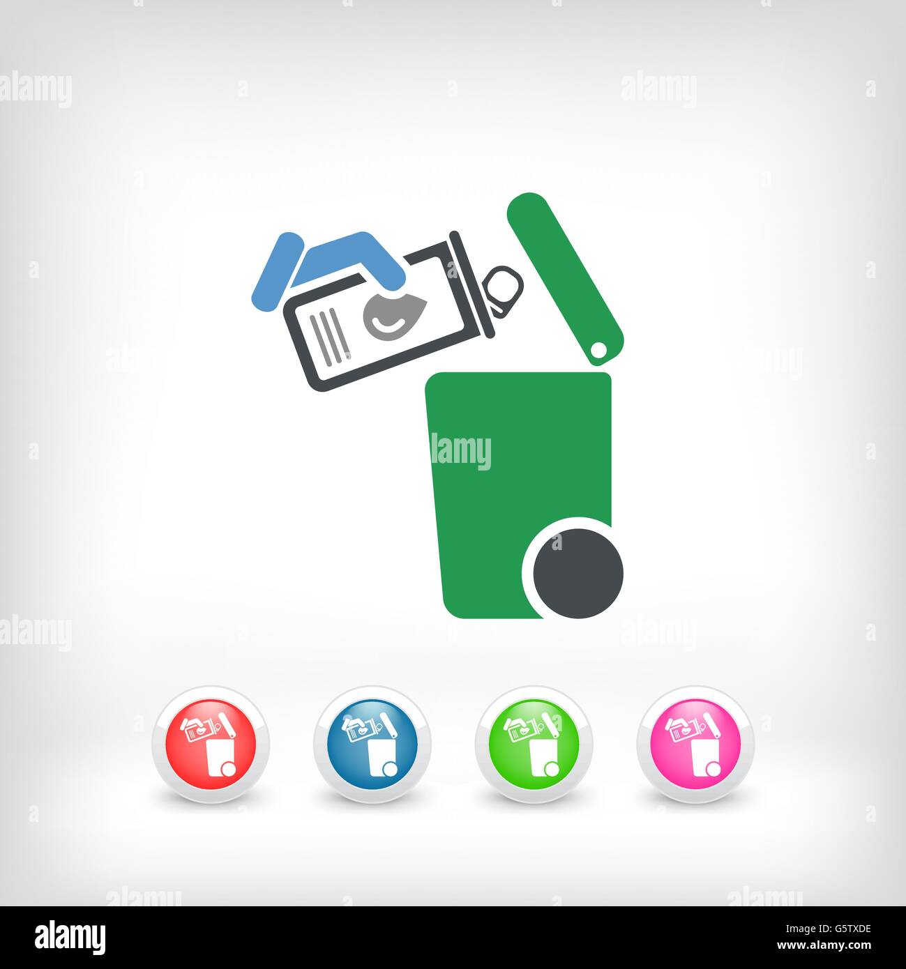 Separate waste collection icon Stock Vector Image & Art - Alamy