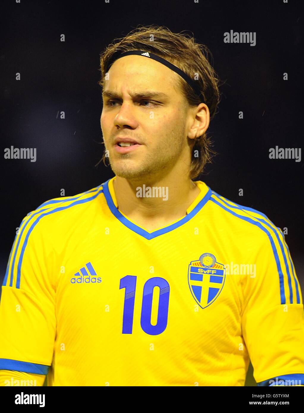 Soccer - Under 21 International Friendly - England v Sweden - Bank's Stadium. Christoffer Nyman, Sweden Stock Photo