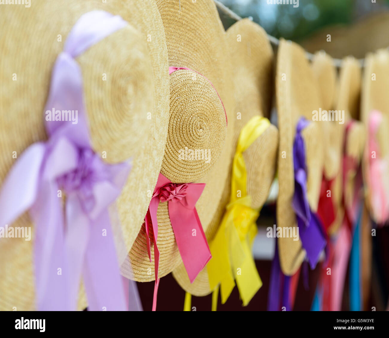 Straw hat ribbon hires stock photography and images Alamy