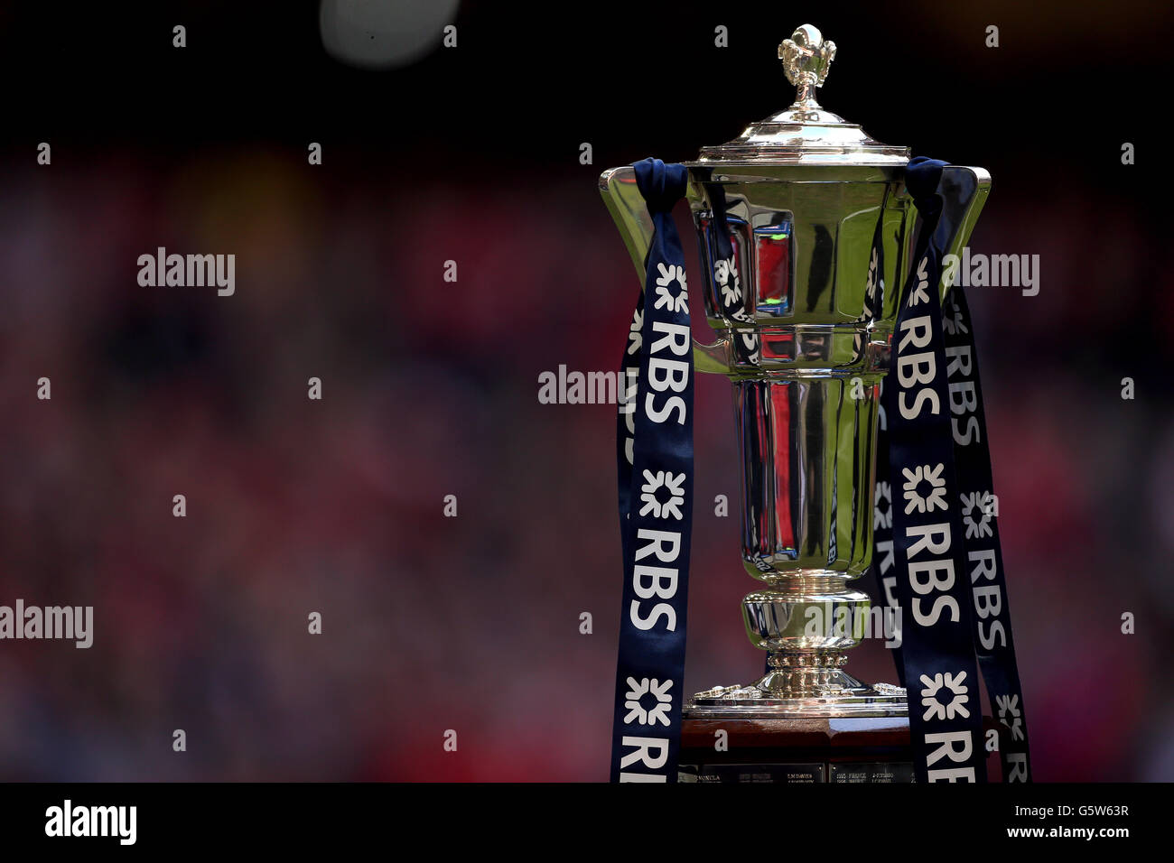 RBS 6 Nations trophy at the Millennium Stadium, Cardiff Stock Photo Alamy