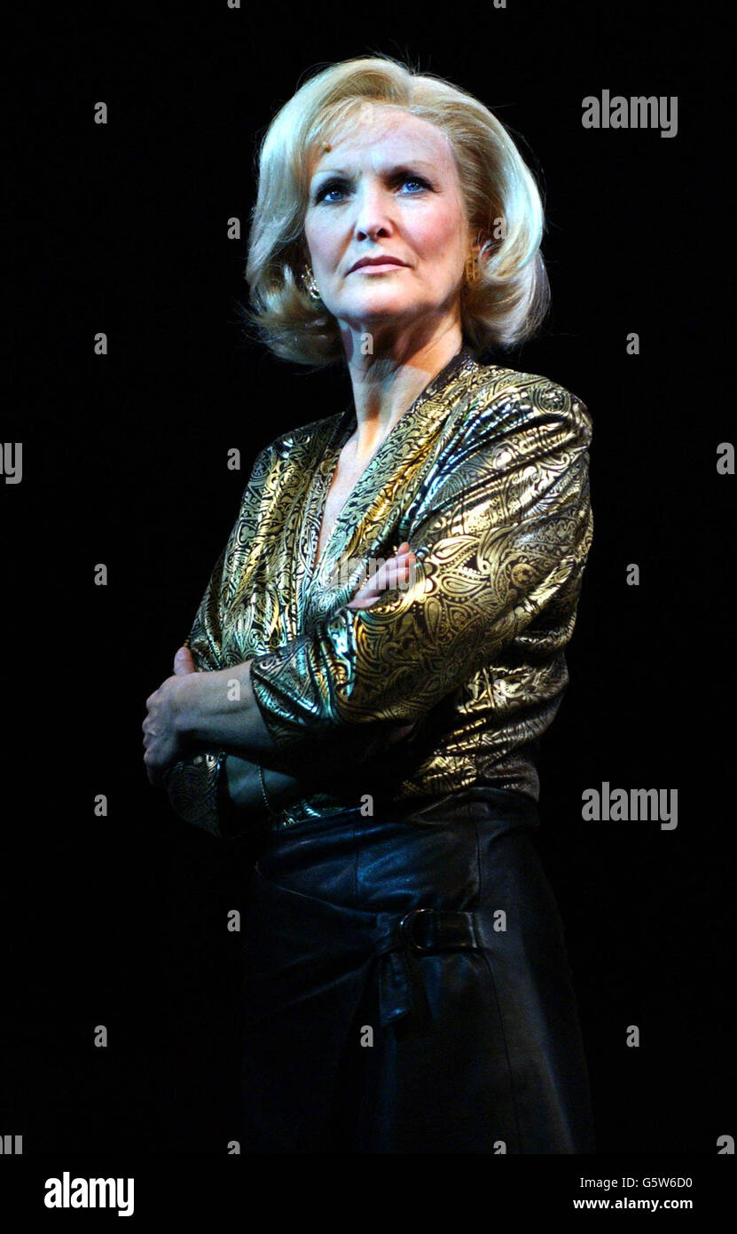 Lyn Paul who plays Josie in Taboo during a photocall for the cast change of the musical 'Taboo', at The Venue in Leicester Square, London. Stock Photo