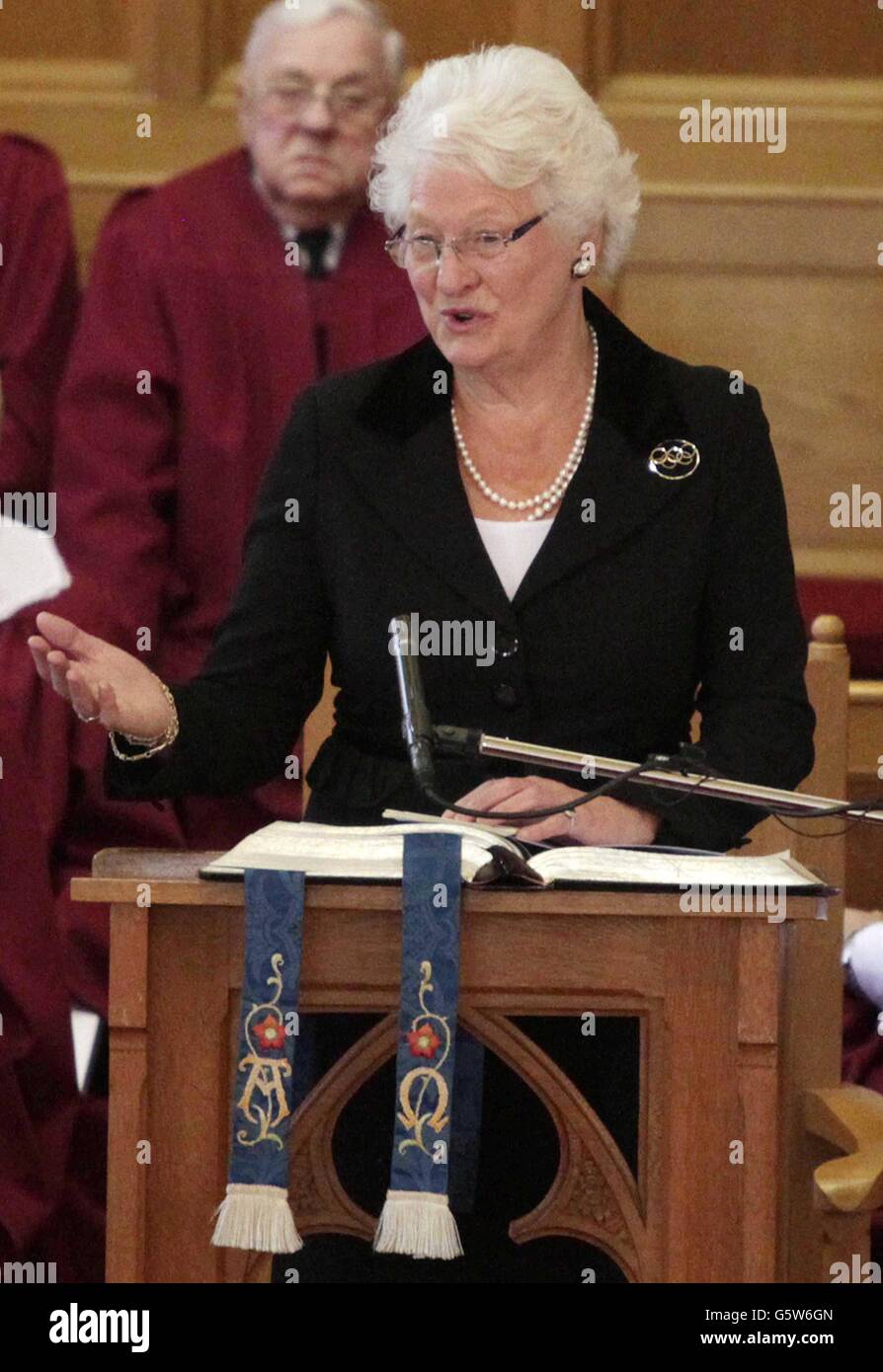 Malcolm Brodie funeral Stock Photo Alamy