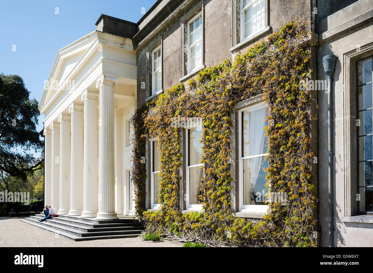 Front of Trelissick House near Falmouth Cornwall UK Stock Photo