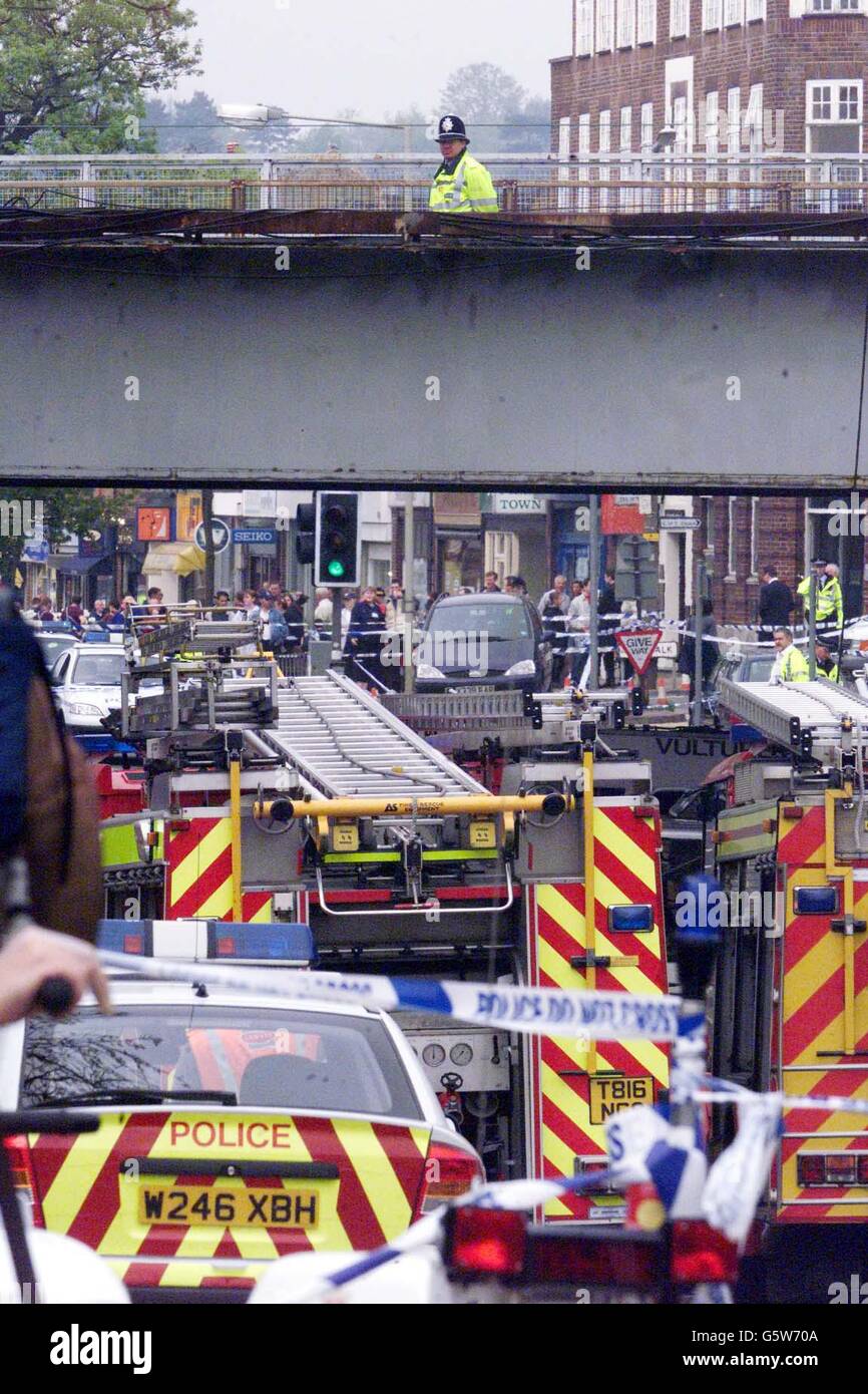 Potters Bar rail crash Stock Photo Alamy