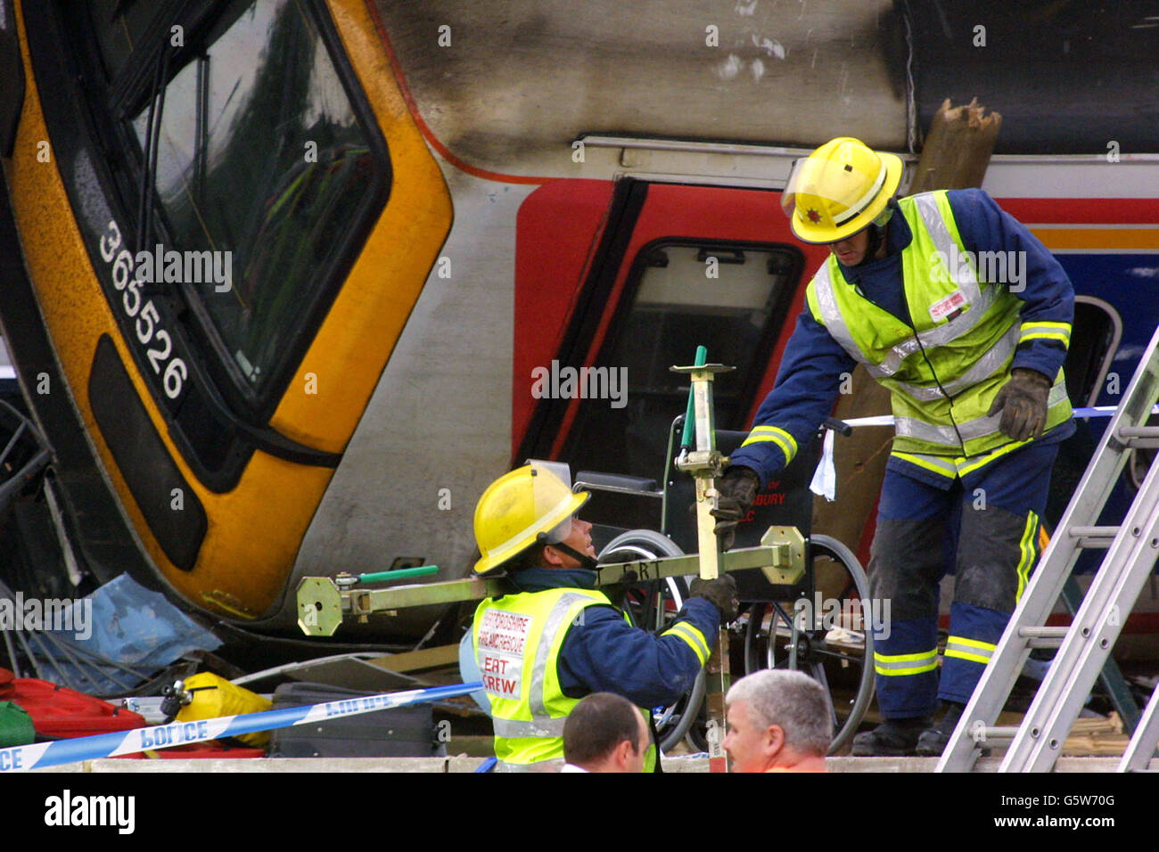 Potters Bar Rail crash Stock Photo Alamy