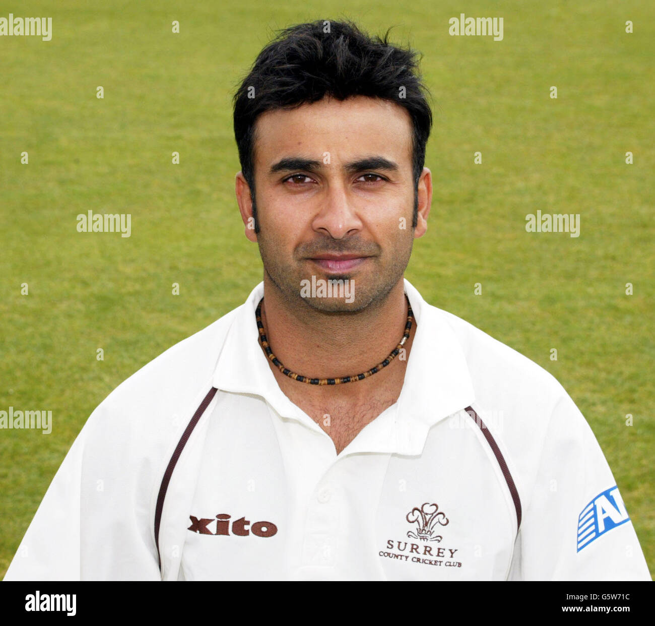 Nadeem Shahid - Surrey. Nadeem Shahid of Surrey County Cricket Club 2002. Stock Photo