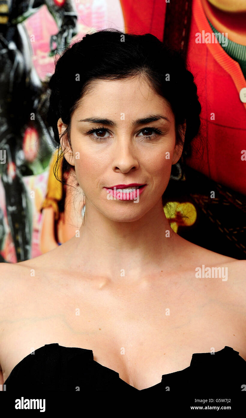 Wreck It Ralph Screening - London. Sarah Silverman arrives for the screening of new film Wreck It Ralph at the Electric Cinema in London. Stock Photo