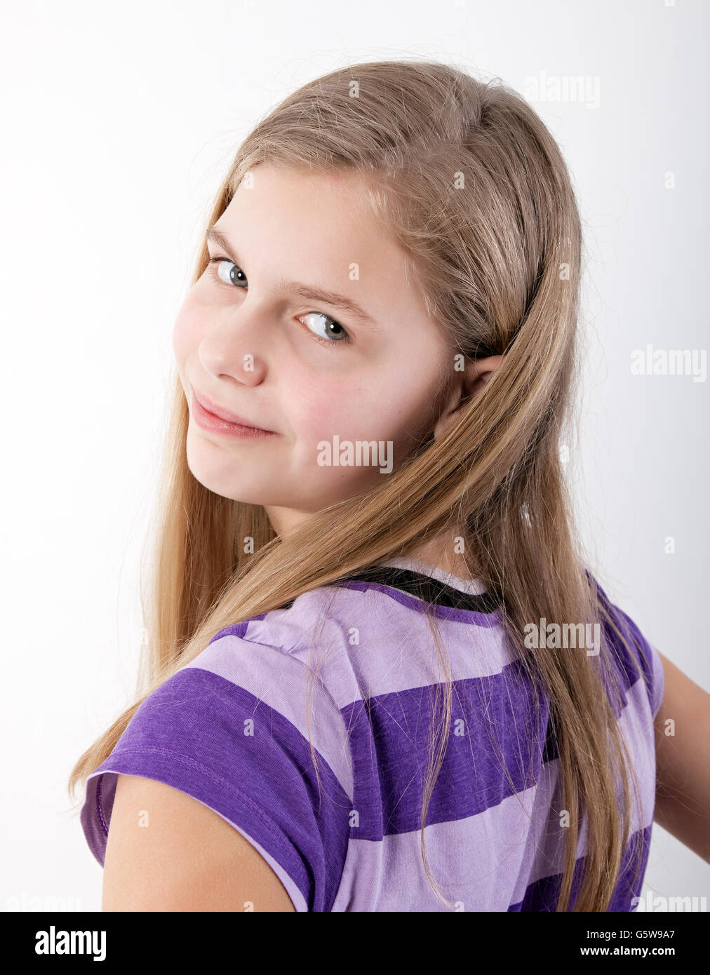 portrait of a beautiful young girl Stock Photo