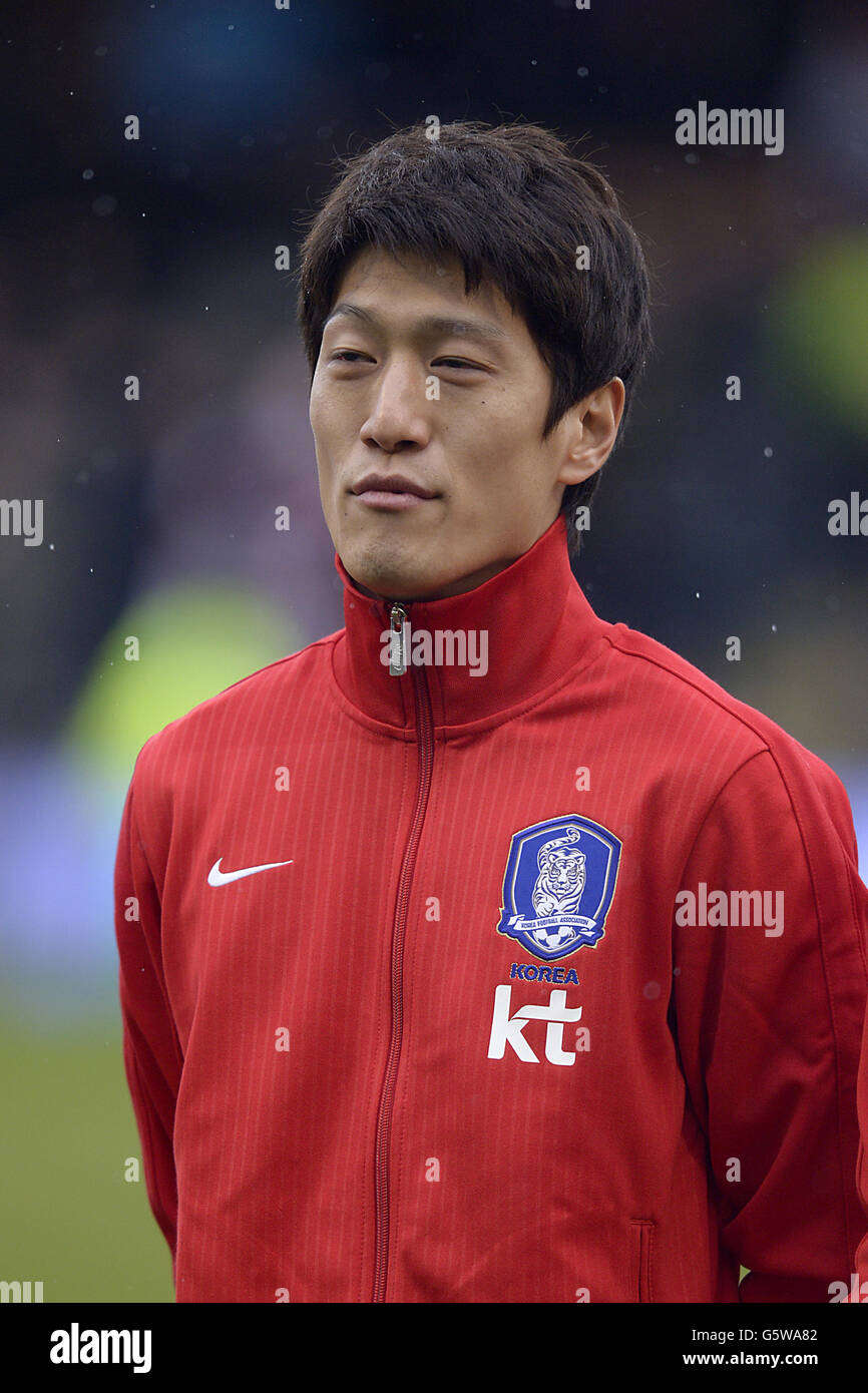 Soccer - International Friendly - Croatia v South Korea - Craven Cottage. Lee Chung-Yong, South Korea Stock Photo