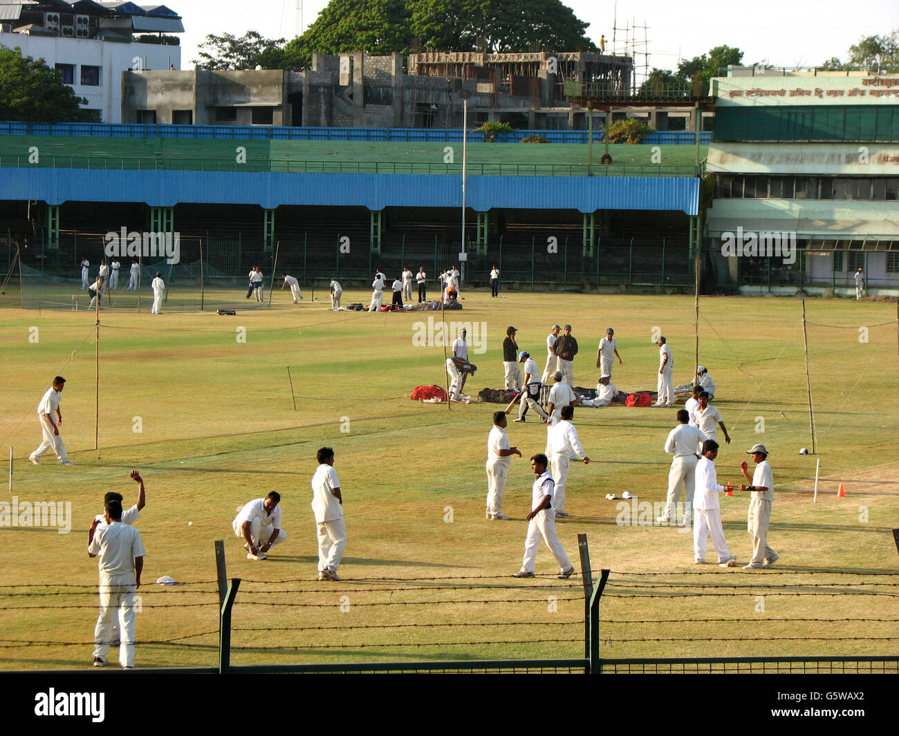 Cricket ground practice Stock Photo Alamy