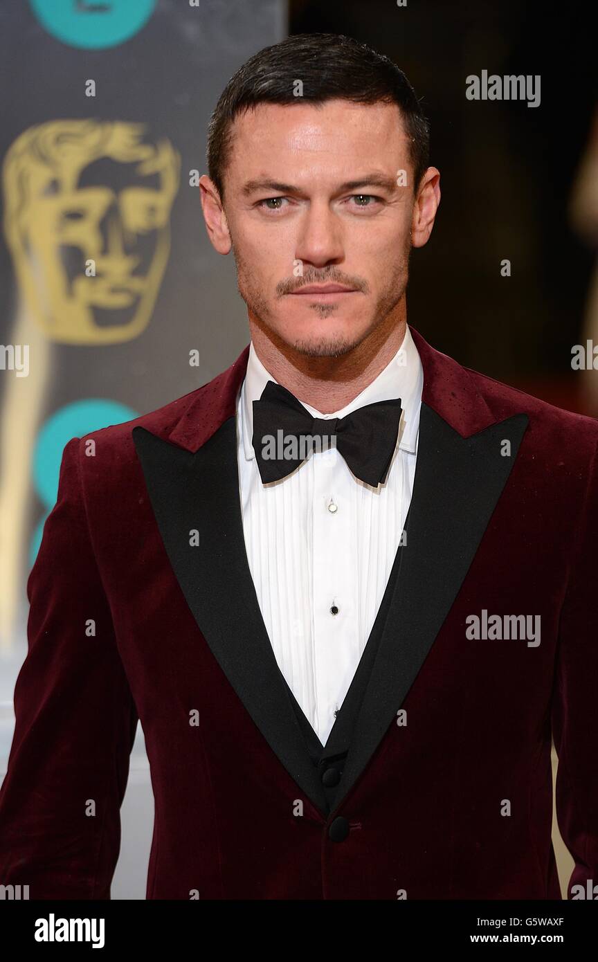 Luke Evans arriving for the 2013 British Academy Film Awards at the Royal Opera House, Bow