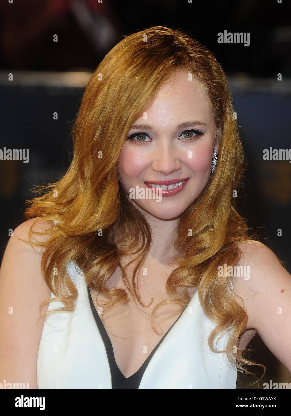 BAFTA Film Awards 2013 - Arrivals - London. Juno Temple arriving for the 2013 British Academy Film Awards at the Royal Opera House, Bow Street, London. Stock Photo