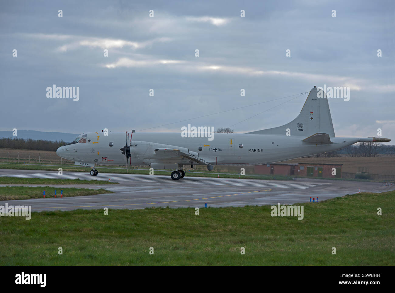 Lockheed P-3C Orion from MFG-3 Nordholz Serial Registration (60 + 06) SCO 10,541. Stock Photo