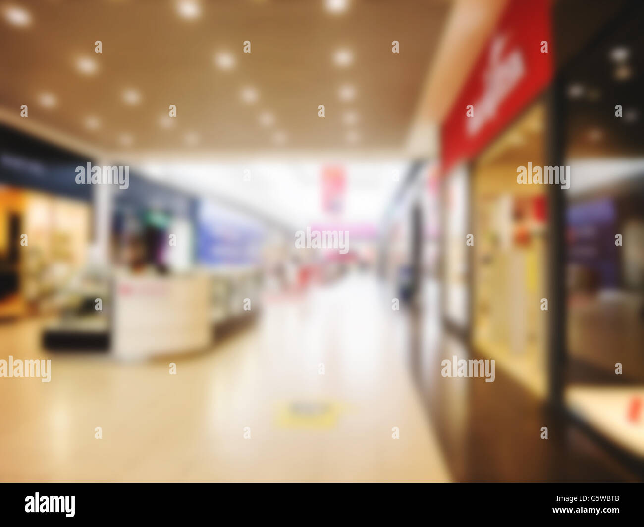 Blurred shopping mall hall abstract hi-res stock photography and images ...