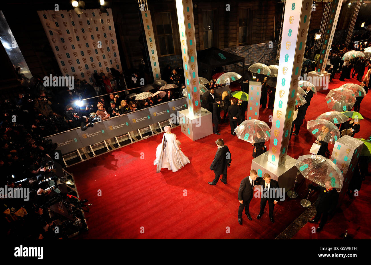 BAFTA Film Awards 2013 - Arrivals - London Stock Photo