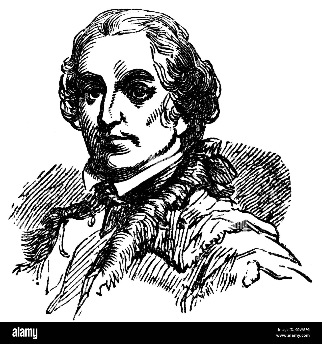 Morgan, Daniel, 6.7.1736 - 6.7.1806, American general and politician, portrait, wood engraving, 19th century, Stock Photo