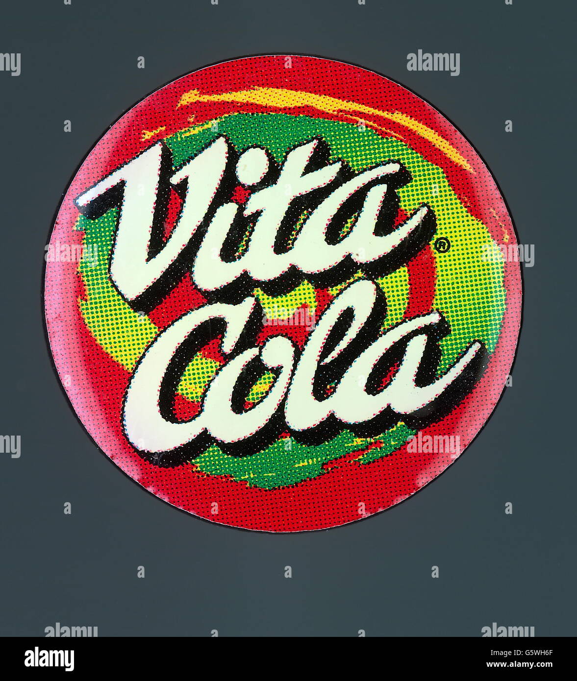 advertising, beverages, Coca Cola, 'Vita Cola', sticker, 20th century, Additional-Rights-Clearences-Not Available Stock Photo