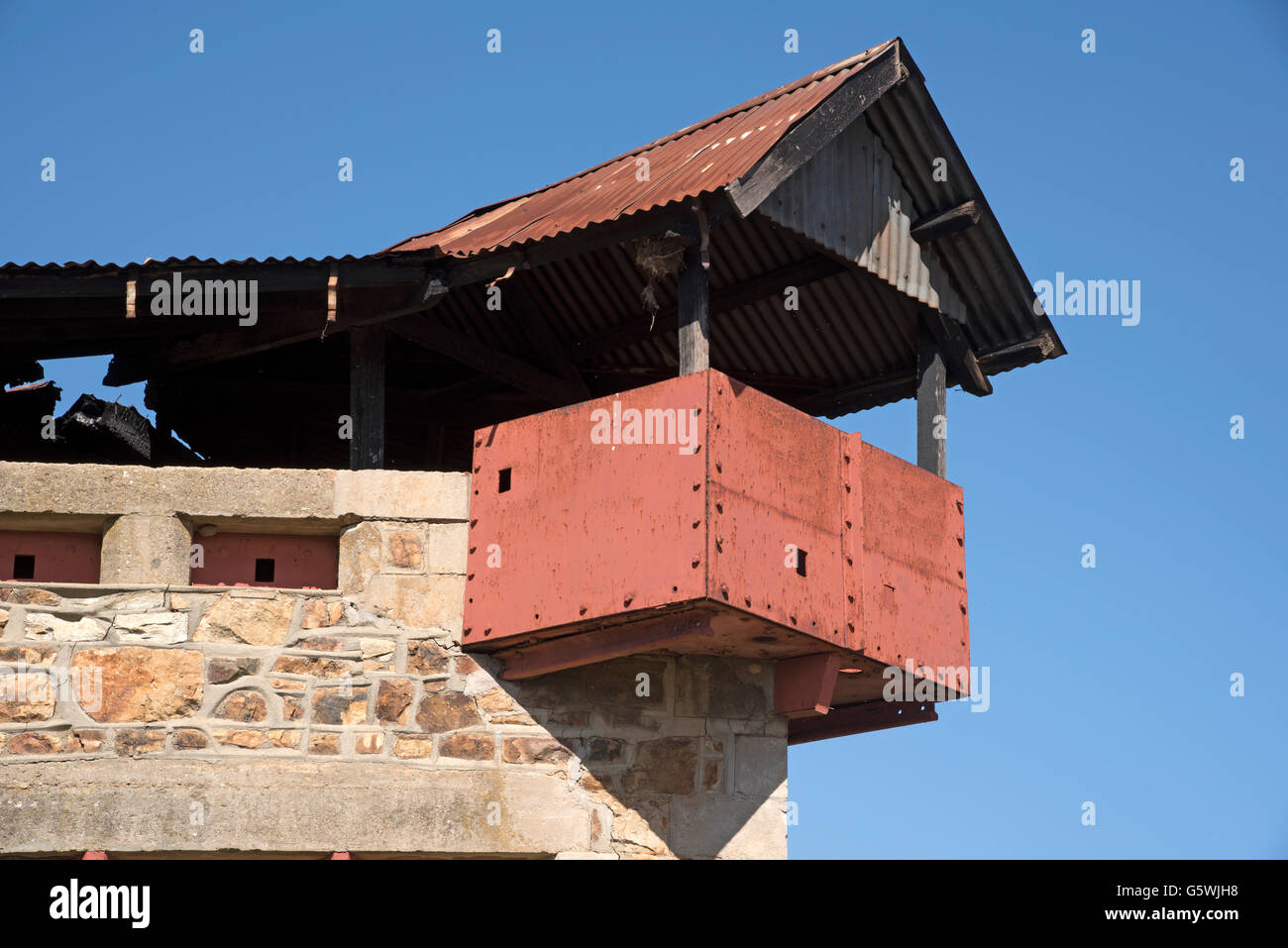 BRITISH BLOCKHOUSE AT WELLINGTON SOUTH AFRICA A British three tier blockhouse made of