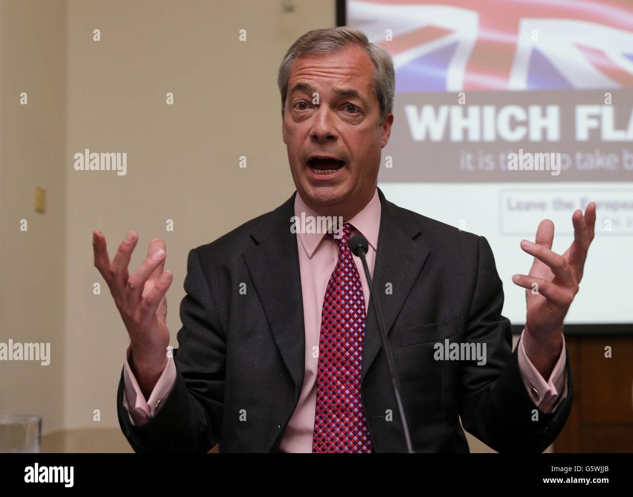 Ukip Leader Nigel Farage Holds A Q&A After Delivering His Final Speech ...