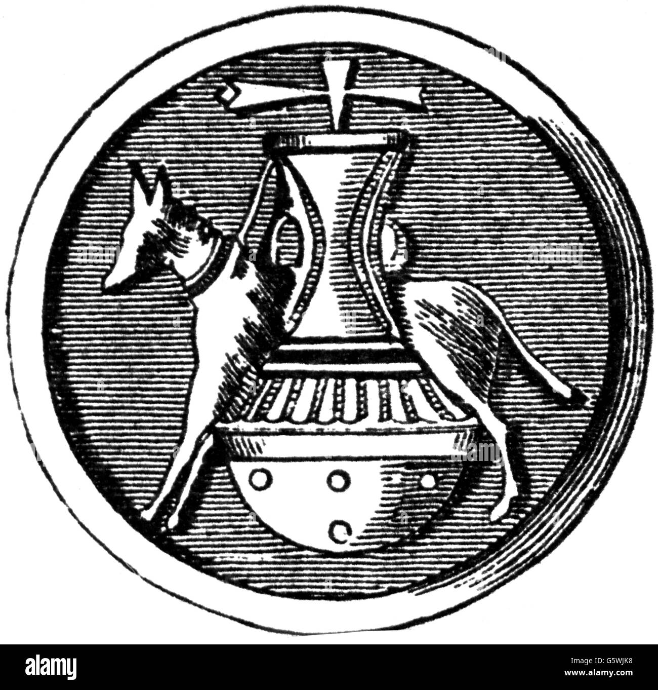 food, flour, rotating mill in a Roman bakery, driven by a donkey, relief, Pompeii, 1st century AD, drawing, 20th century, grind, grind up, grinding, milling, grain, grain mill, gristmill, corn mill, flour mill, grain mills, gristmills, corn mills, flour mills, animals, animal, technics, technology, technologies, Roman, Romans, Roman Empire, ancient world, ancient times, food, foodstuff, mill, mills, bakery, bakeries, driving, drive, donkey, donkeys, historic, historical, ancient world, people, Additional-Rights-Clearences-Not Available Stock Photo
